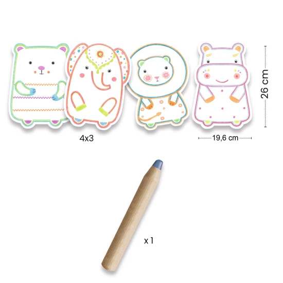 Divoká zvířátka: Magické vybarvování barvičkou