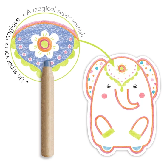 Divoká zvířátka: Magické vybarvování barvičkou