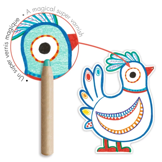 Kamarádi z lesa: Magické vybarvování barvičkou