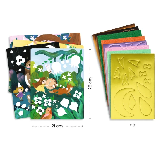 Pěnové koláže Třpytivé oslavy