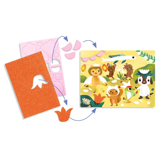 Pěnové koláže Třpytivé oslavy