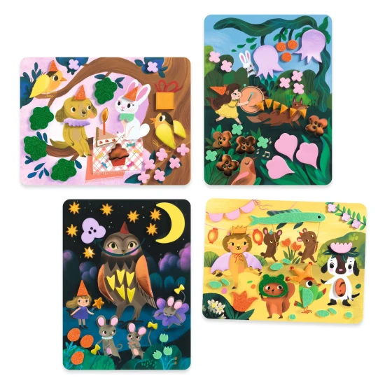 Pěnové koláže Třpytivé oslavy