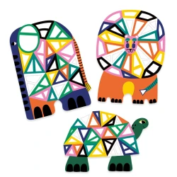 Afrika Odnímatelné mozaikové samolepky