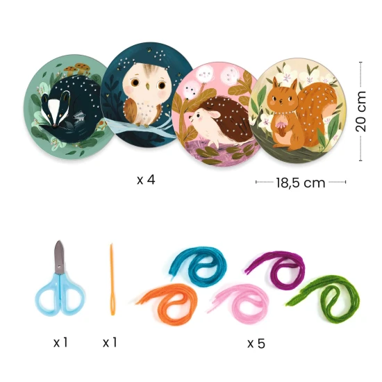 Úvod do navlékání/vyšívání vlnou pro předškoláky