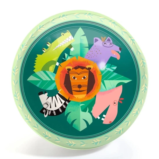 Djeco míč Savana 22 cm – ilustrovaný míč se zvířátky ze savany