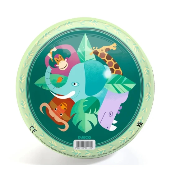 Djeco míč Savana 22 cm – ilustrovaný míč se zvířátky ze savany