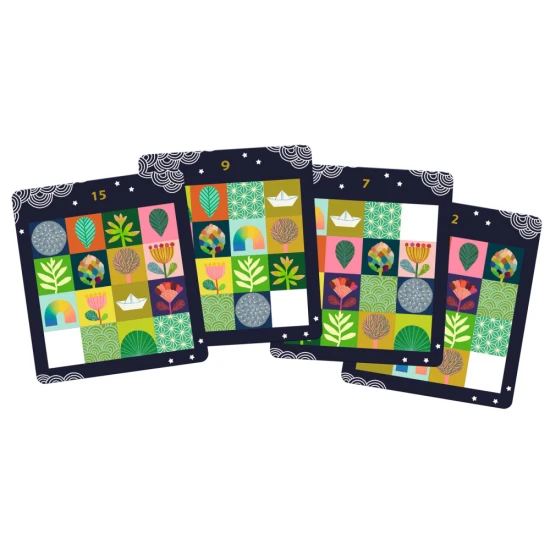 SOLOGIC Hlavolam Taquin Logic značky Djeco – 15dílné dřevěné posuvné puzzle pro rozvoj logiky a soustředění.