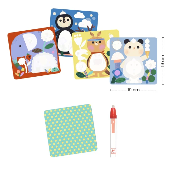 Magické vybarvování vodou Zvířátka a mláďátka