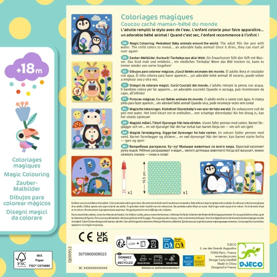 Magické vybarvování vodou Zvířátka a mláďátka