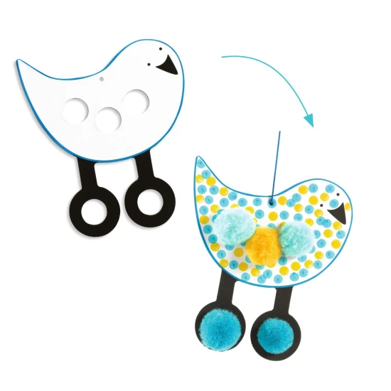 Malování Bodíky a bambulky Na obloze