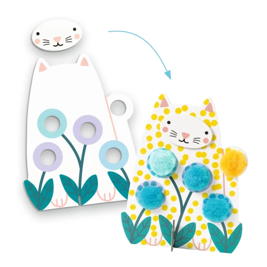 Malování Bodíky a bambulky V trávě