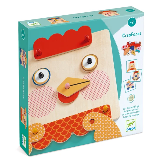 Dřevěná skládačka CreaFaces