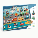 Dopravní prostředky: dřevěné edukační puzzle Dopravní prostředky: dřevěné edukační puzzle