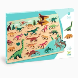 Dinosauři: dřevěné edukační puzzle