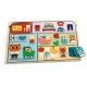 Dřevěné edukační puzzle Dům