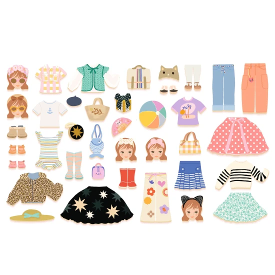 Magnetická skládačka Oblékání