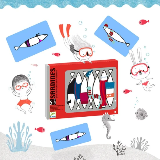 Sardinky: Paměťová a pozorovací karetní hra