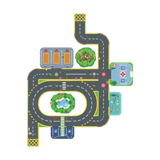 Crazy Motors: Město (Obrovské Puzzl'Up puzzle - 28 + 6 dílků)