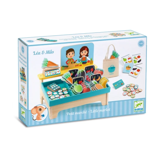 Malý trh Léa a Milo: rolová hra na nakupování
