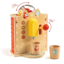 Dřevěný espresso kávovar - Hra na baristu