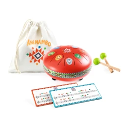 Kovový červený buben Animambo