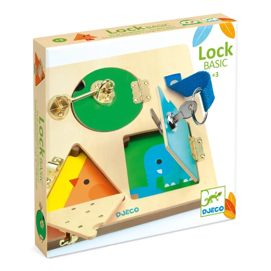 Lock BASIC: Deska se zámky (první edukativní hračka)