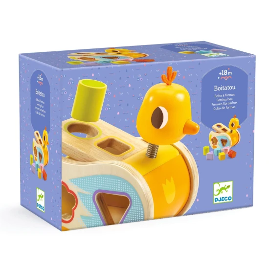 Dřevěná vkládačka Kuřátko