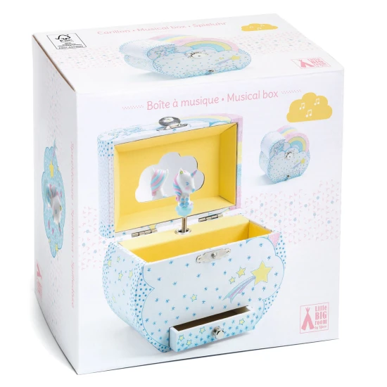 Hrací skříňka a šperkovnice Jednorožec