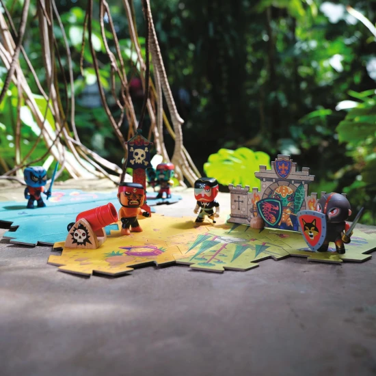 Arty Toys Obrovské puzzle Bitva Piráti vs Rytíři 30 ks