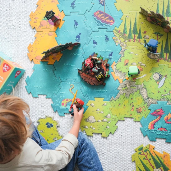 Arty Toys Obrovské puzzle Bitva Piráti vs Rytíři 30 ks