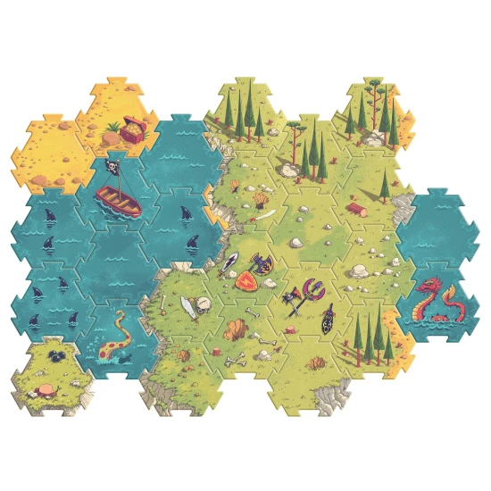 Arty Toys Obrovské puzzle Bitva Piráti vs Rytíři 30 ks