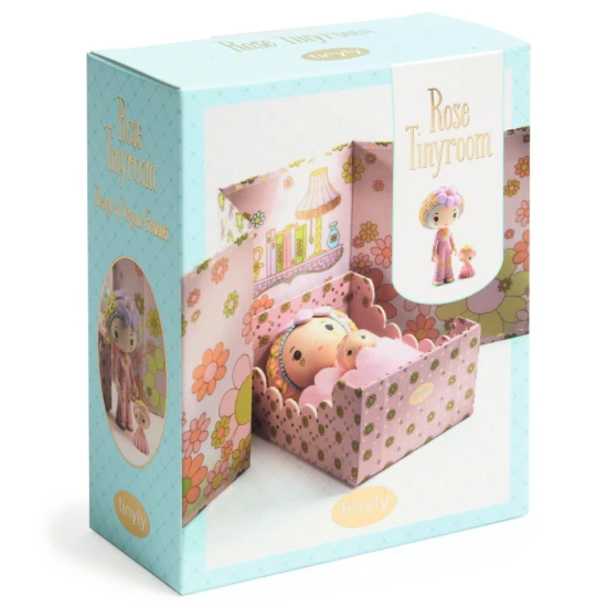 Tinyly figurky pro děti – Rose & Květinka s ilustrovanou krabičkou