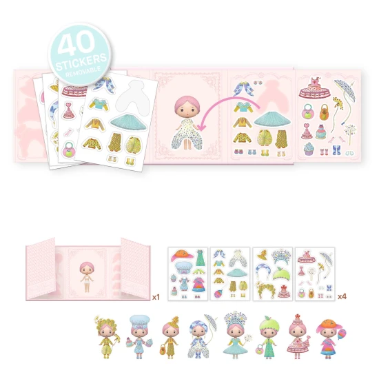 Tinyly Miss Lilypink: Odnímatelné samolepky 