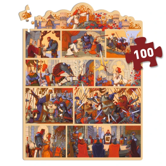 Pohádkové puzzle Král Artuš 100 ks