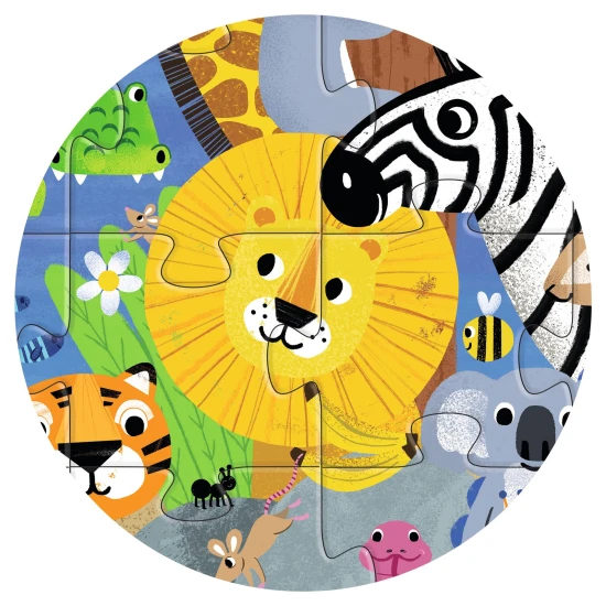 Obří vzdělávací puzzle Džungle 54 ks