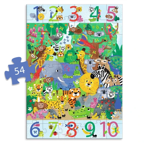 Obří vzdělávací puzzle Džungle 54 ks