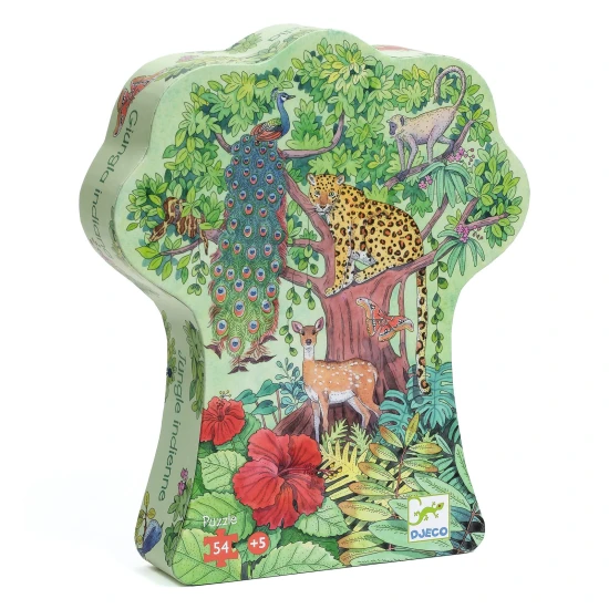 Djeco Puzzle Indická džungle 54 dílků