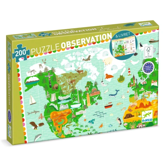 Objevovací puzzle: Monumenty světa (200 dílků)