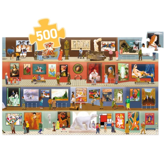 Djeco Puzzle V muzeu 500 dílků DJ07415