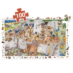 Objevovací puzzle Opevněný hrad 100 ks