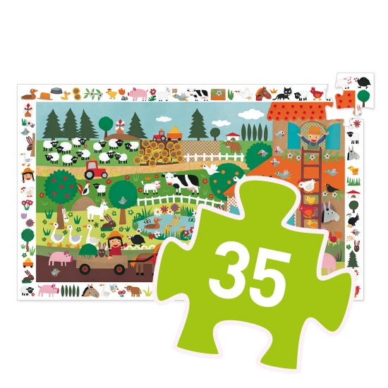Objevovací puzzle: Farma (35 dílků)