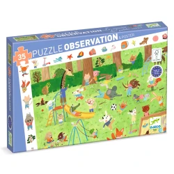 Objevovací puzzle: Zahrádka malých přátel (35 dílků)