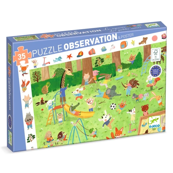 Objevovací puzzle: Zahrádka malých přátel (35 dílků)