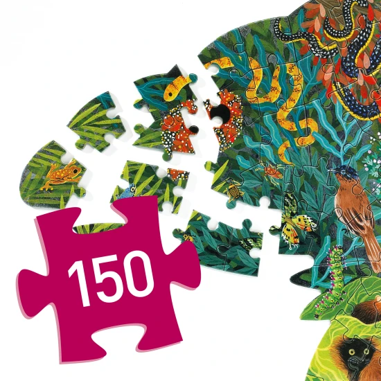 Umělecké puzzle: Chameleon (150 dílků)