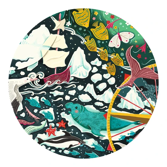 Umělecké puzzle Tučňák 150 ks