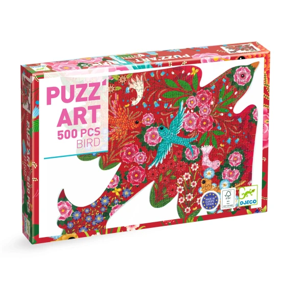Umělecké puzzle: Pták (500 dílků)