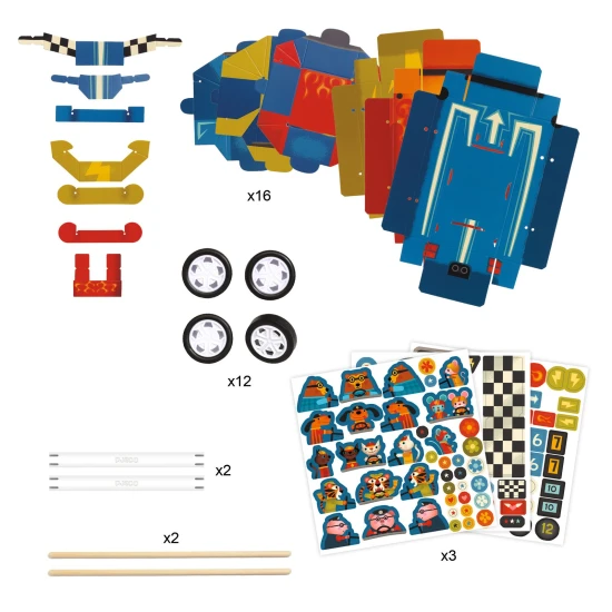 DIY – Vytvoř si sám Grand prix 3 závodní auta