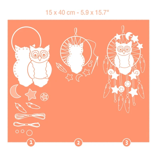 DIY kreativní sada Lapač snů Sova