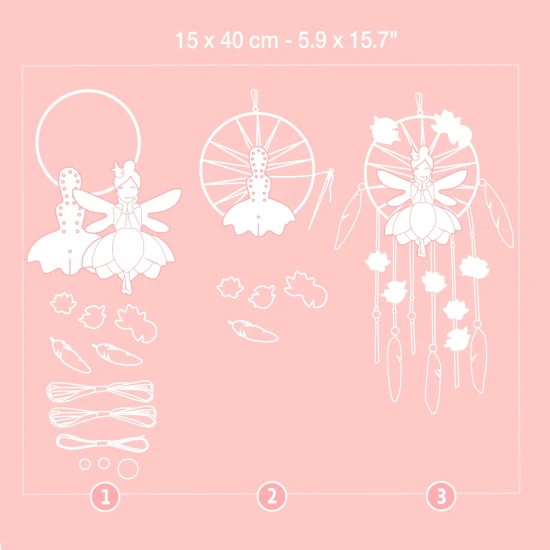 DIY Lapač snů Dívka v lotosu