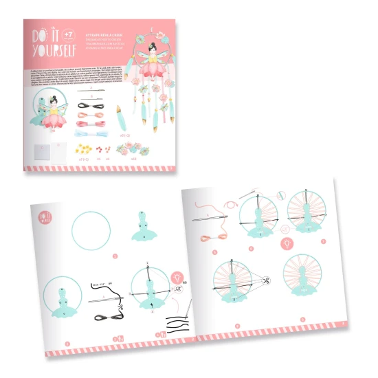 DIY Lapač snů Dívka v lotosu